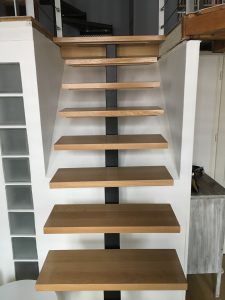 Escalier bois menuisier Lyon