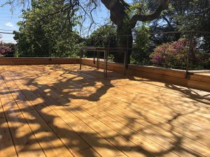 Terrasse bois menuisier Lyon
