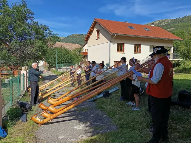 Répétition à Gresse en Vercors pour le festival de musiques de montagne